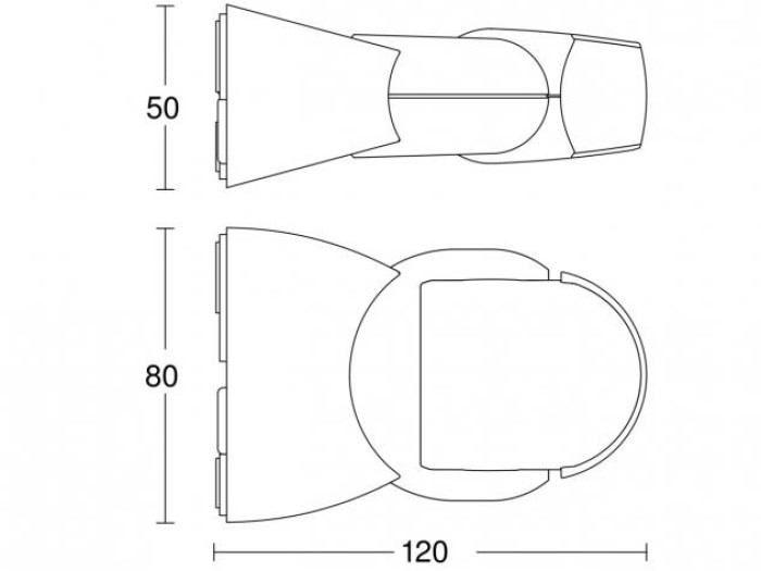 Steinel Bewegungsmelder IS 1 schwarz, innen und außen, 120° Bewegungsmelder, 10 m Reichweite, 600419